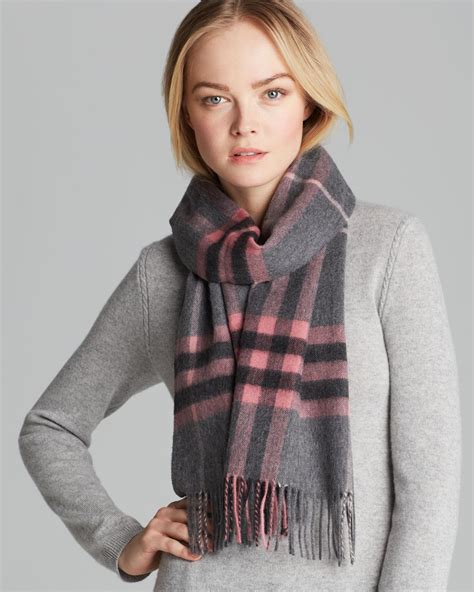 burberry big check scarf pink 403503|burberry women's clothing.